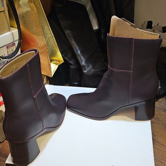 Nine West Dither Ankle Boots, Merlot 600 NWOB, Size 8.5M - Picture 9 of 10